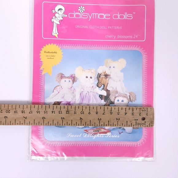 VTG 1983 Daisymae Dolls Cherry Blossoms Original Doll Clothes Pattern NOS - Picture 8 of 8